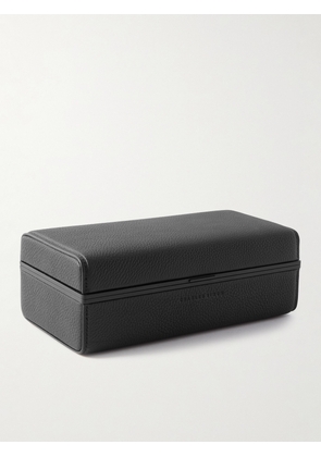 Charles Simon - Eaton Full-Grain Leather Three-Piece Travel Watch Case - Men - Black