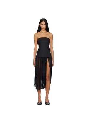 Paloma Wool Black Mila Midi Dress