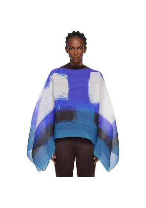 PLEATS PLEASE ISSEY MIYAKE Blue Jump Madame-T Scarf