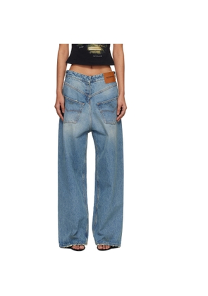 VETEMENTS Blue Back-to-Front Jeans