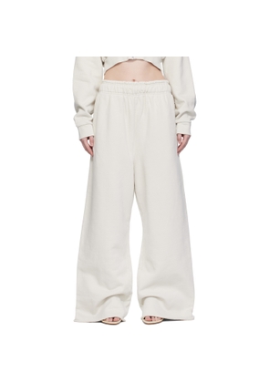 Entire Studios Off-White Full Sweatpants