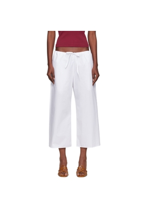 FLORE FLORE White Josephine Lounge Pants