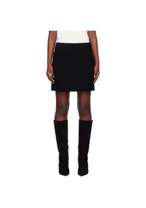 Max Mara Black Pagine Miniskirt
