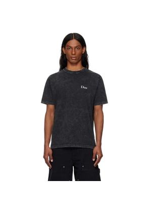 Dime Black Classic Small Logo T-shirt