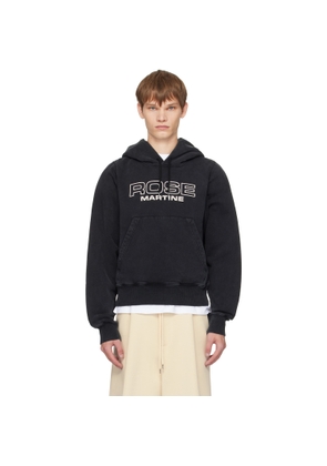 Martine Rose Black Shrunken Hoodie