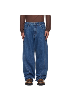 Eckhaus Latta Blue Bend Jeans