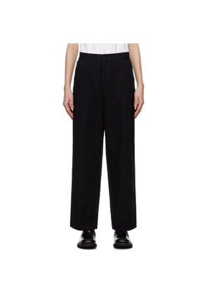 Carhartt Work In Progress Black Brandon Single Knee Trousers