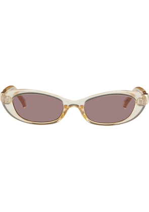 Le Specs Orange 'The Whisperer' Sunglasses