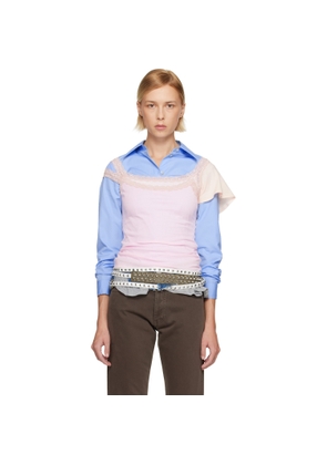 August Barron Pink Double Tank Top