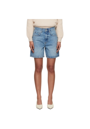 ANINE BING Blue Heath Shorts