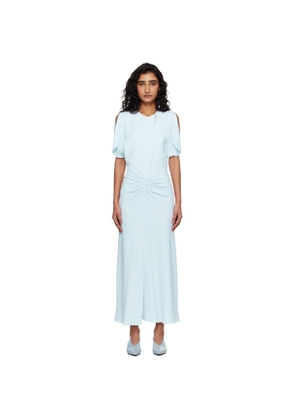 Victoria Beckham Blue Bela Midi Dress