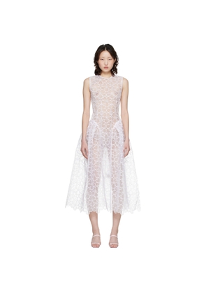 Cecilie Bahnsen White CBcate Midi Dress
