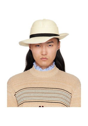 Valentino Garavani Off-White Large Brim Panama Hat