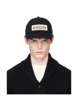 RRL Black Logo-Patch Denim Trucker Cap