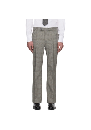 Ernest W. Baker Gray Flare Trousers