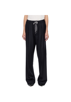 Maison Margiela Navy Striped Trousers