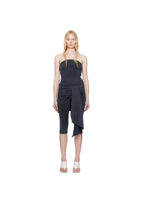Alexander Wang Gray Pre-Styled Wrap Catsuit