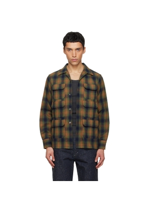 South2 West8 Khaki & Navy 6 Pocket Shirt