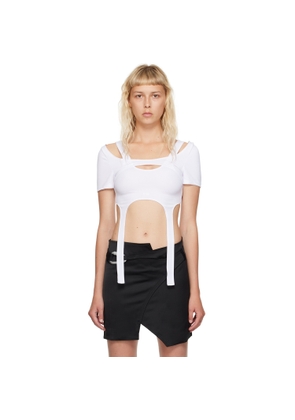 HELIOT EMIL White Hail Harness T-Shirt