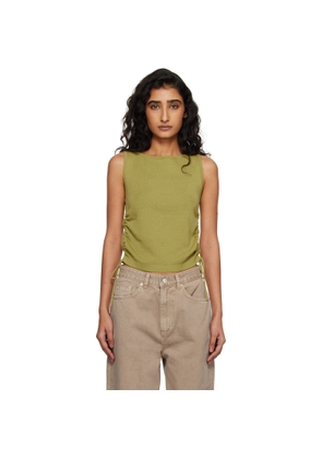 Dunst Green Layering Knit Tank Top