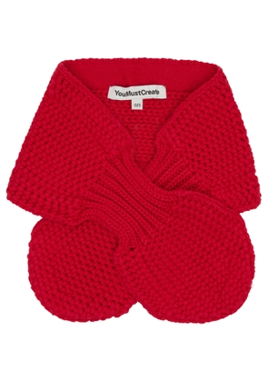 YMC Red Slot Scarf