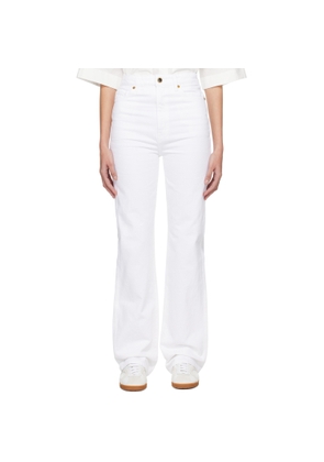 KHAITE White 'The Danielle' Jeans