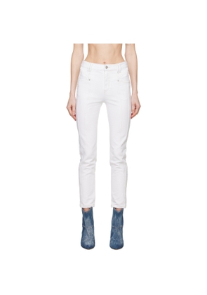 Isabel Marant White Straight-Leg Jeans