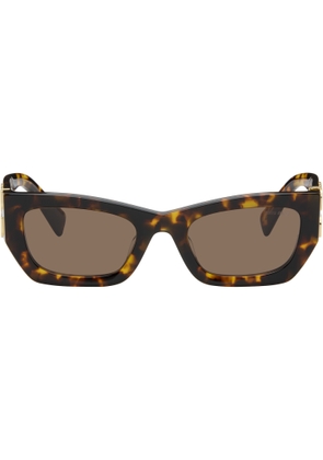 Miu Miu Eyewear Brown Miu Glimpse Sunglasses