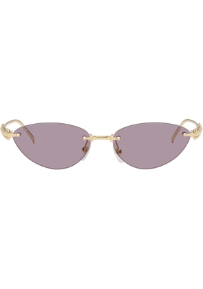 Cartier Gold 'Clash de Cartier' Sunglasses