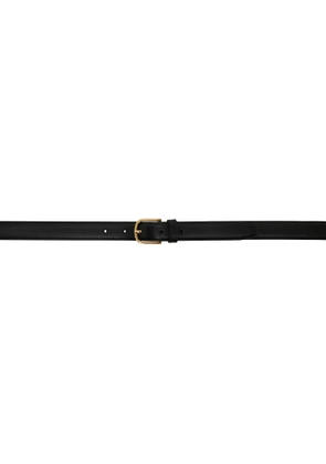 TOTEME Black Slim Leather Belt