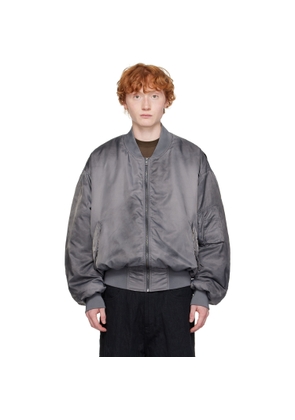 Still Kelly Gray Round Bomber Jacket