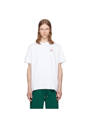 Casablanca White Sport Type Oversized Short Sleeve T‐shirt