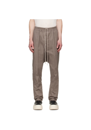 Rick Owens Gray Tower Drawstring Long Trousers