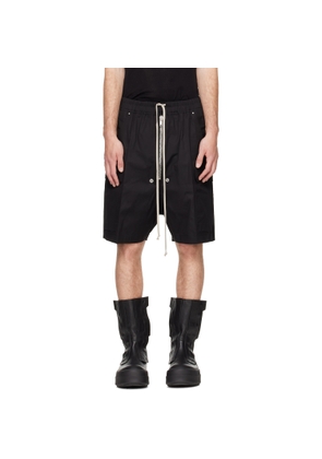 Rick Owens Black Tower Cargobela Cargo Shorts