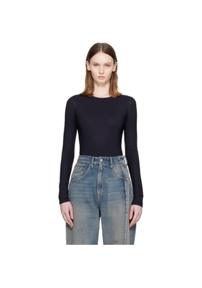 MM6 Maison Margiela Black Technical Jersey Bodysuit