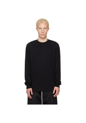 Rick Owens Black Tower Short Crewneck LS T-shirt