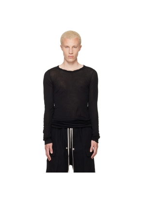Rick Owens Black Tower Rib LS T-shirt
