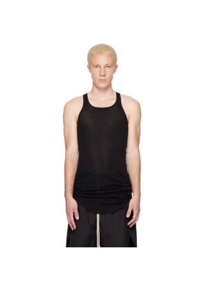 Rick Owens Black Tower Basic Rib Tank Top
