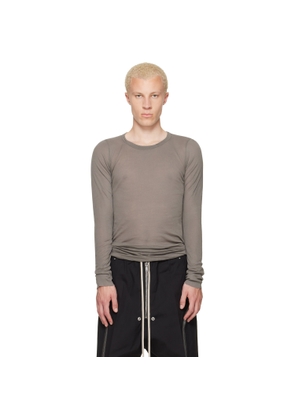 Rick Owens Gray Tower Rib LS T-shirt