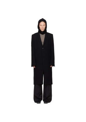 Rick Owens Black Tower Concordian Coat