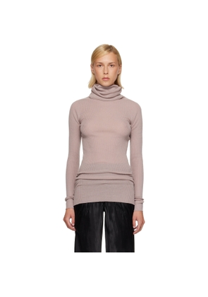 Rick Owens Pink Tower LS Tube Turtleneck