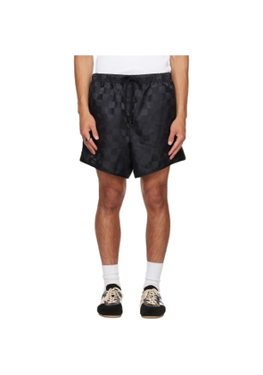Fear of God ESSENTIALS Black Checkered Gym Shorts