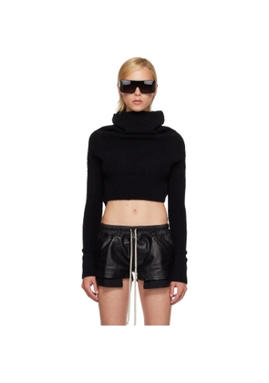 Rick Owens Black Tower LS Cowl Sweater