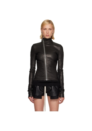 Rick Owens Black Tower Gary Leather Jacket