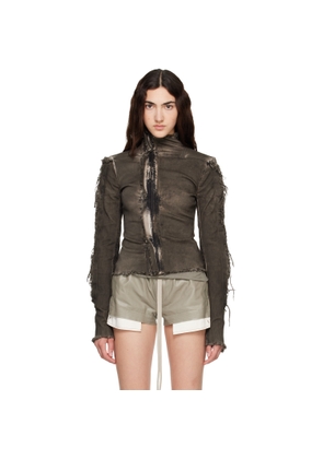 Rick Owens Brown Tower Gary Denim Jacket