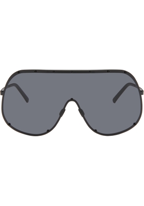 Rick Owens Black Shield Sunglasses