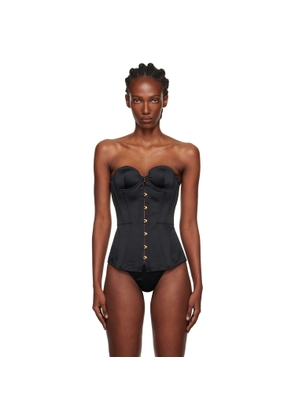 Agent Provocateur Black Mercy Satin Corset