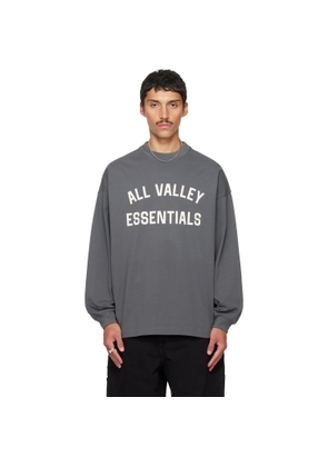 Fear of God ESSENTIALS Gray Merch Long Sleeve T-shirt