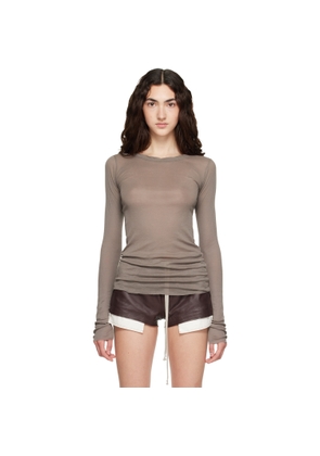 Rick Owens Gray Tower Rib LS T-shirt