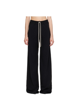 Rick Owens Black Tower Drawstring Bias Trousers